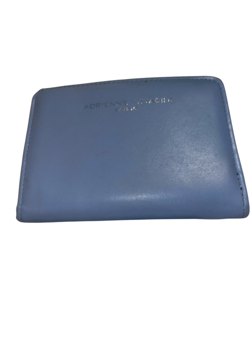 Adrienne Vittadini Light Blue Leather Card Holder